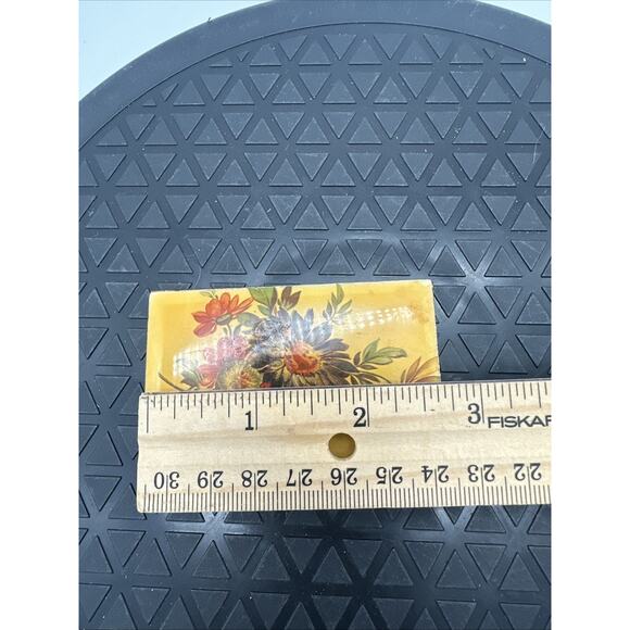 Vintage Pill Bar Box Fall Trees Bird With Bottles Gold Metal - Picture 5 of 9